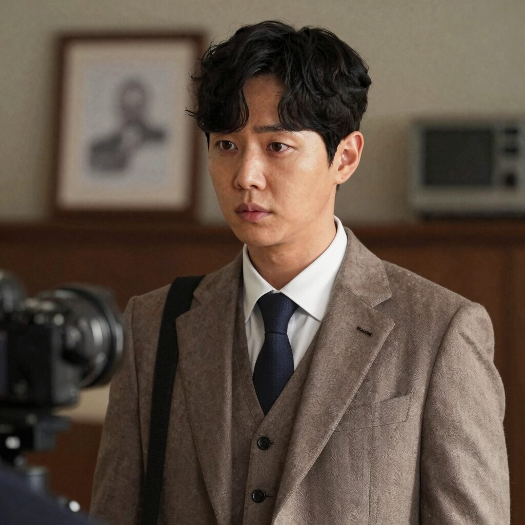 탐정 재연배우가 의뢰인 역할을 연기하는 현장