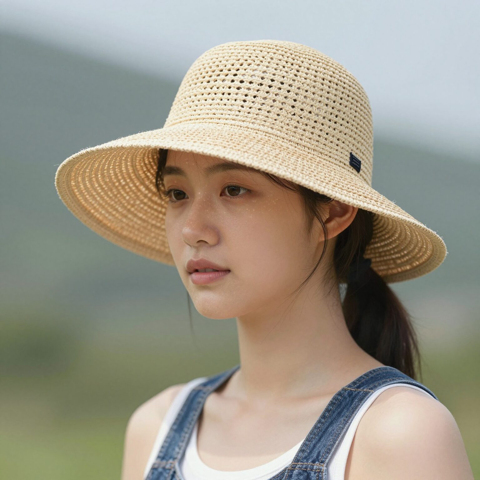 여자 여름 모자 스마트런 라피아햇 썬캡 종류