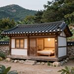 배내골 펜션 가족 물놀이 철구소 계곡 추천 배내골 펜션 독채 외관과 앞 계곡 전경