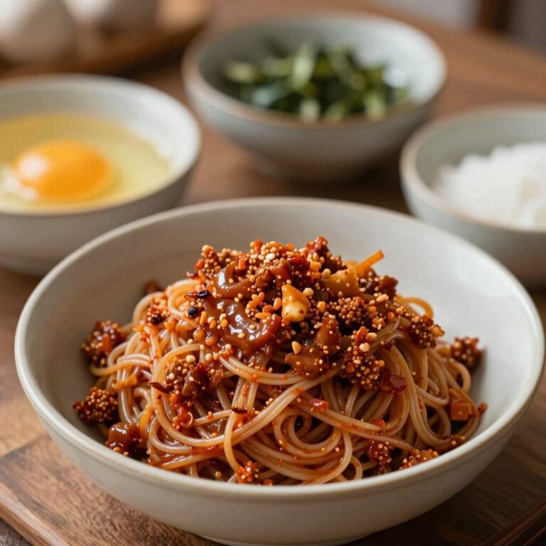 비빔국수 양념 재료 준비