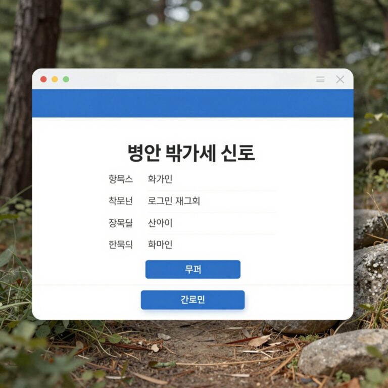 법인 부가세 신고 홈택스 로그인 화면과 신고 메뉴 경로