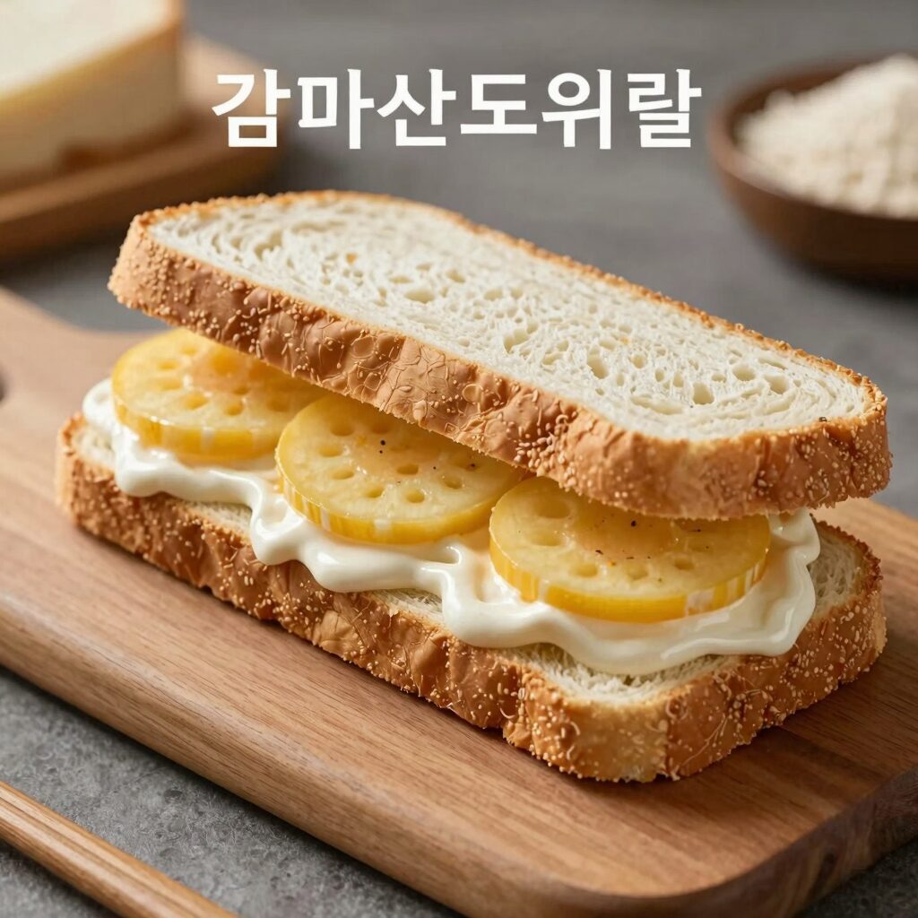 감자샌드위치 만들기 완성 모습